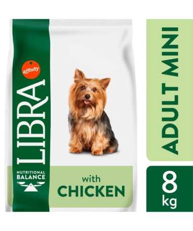 LIBRA CANINE ADULT MINI POLLO 8KG – foto del producto sulfato bruta vitamina