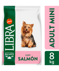 LIBRA CANINE ADULT MINI SALMON 3KG – foto del producto sulfato bruta subproductos