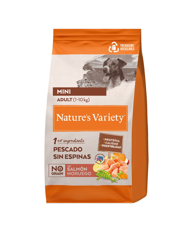 NATURES VARIETY CANINE SELECT ADULT MINI POLLO 7KG – foto del producto deshidratada vitamina sulfato