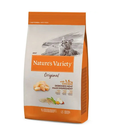 NATURE S VARIETY FELINE ADULT POLLO 1 25KG – foto del producto proteína deshidratada bruta