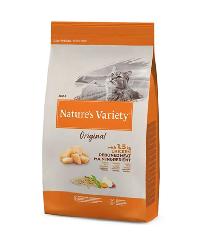 NATURE S VARIETY FELINE ADULT POLLO 1 25KG – foto del producto proteína deshidratada bruta