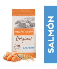 NATURE S VARIETY FELINE ADULT SALMON 1 25KG – foto del producto deshidratada proteína sulfato