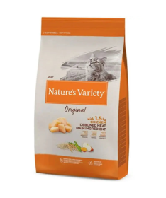 NATURE S VARIETY FELINE ADULT STER POLLO 1 25KG – foto del producto deshidratada proteína vitamina