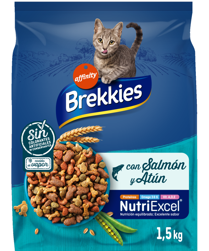 BREKKIES EXCEL CAT BUEY 3 5KG – foto del producto sulfato bruta vitamina