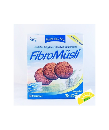 GALLETAS FIBROMUESLI CHOCOLATE 500GR – foto del producto gluten vegetal fructosa