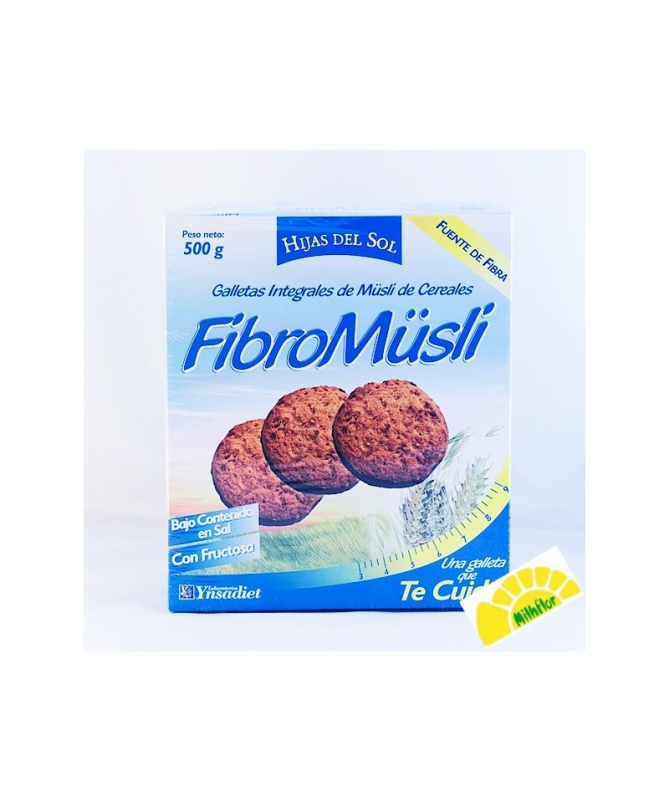 GALLETAS FIBROMUESLI CHOCOLATE 500GR – foto del producto gluten vegetal fructosa
