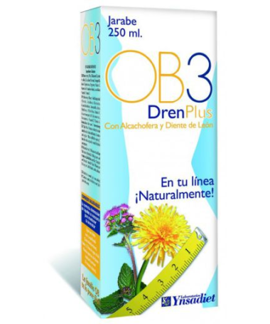 OB3 DRENANTE JARABE 250ML – foto del producto vegetal concentrado hoja