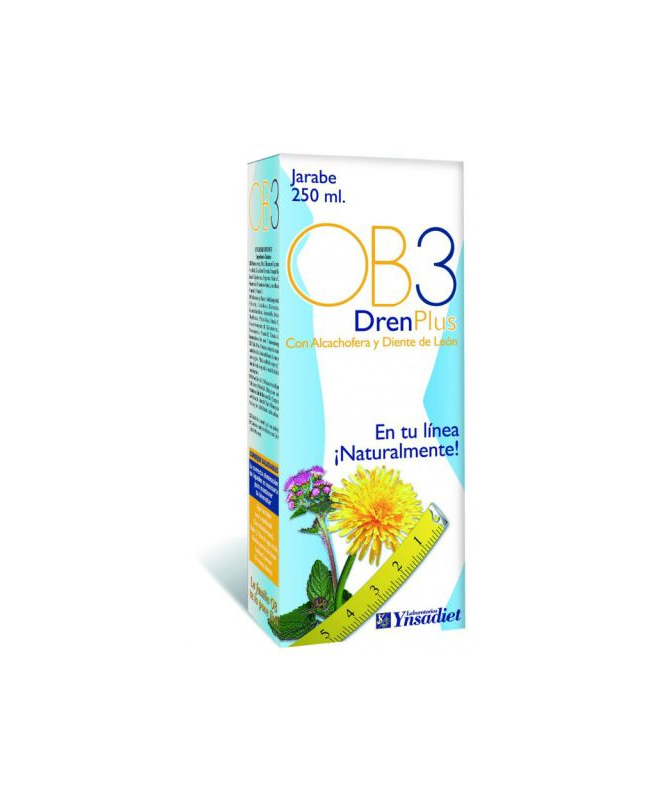OB3 DRENANTE JARABE 250ML – foto del producto vegetal concentrado hoja