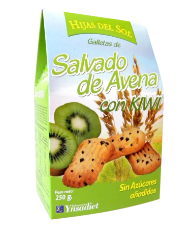 GALLETAS DE SALVADO DE AVENA CON KIWI 250GR – foto del producto gluten salvado avena