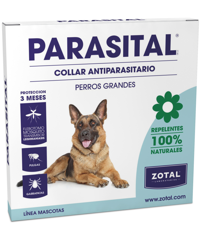 PARASITAL COLLAR ANTIPARASITARIO PERROS GRANDES – foto del producto 100 parasital collar