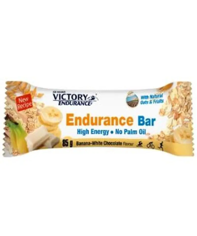 VICTORY ENDURANCE BARR PLATANO CHOCO BLANCO 25UD – foto del producto leche sacarosa aroma