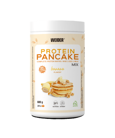 WEIDER PROTEIN PANCAKE PLATANO 600GR – foto del producto proteína leche sodio