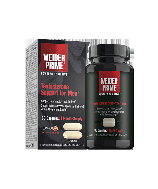 WEIDER PRIME TESTOSTERONA HOMBRE 60CAP – foto del producto vitamina extracto cordyceps