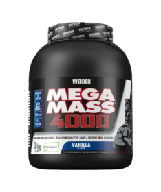 WEIDER MEGA MASS 4000 FRESA 4KG – foto del producto leche ácido proteína