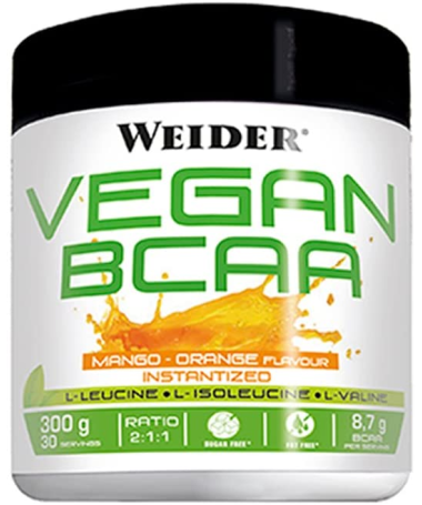 WEIDER VEGAN BCAA MANGO NARANJA 300GR – foto del producto bcaa mango naranja
