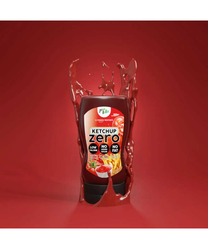 SAUCE ZERO SALSA KETCHUP 265ML – foto del producto goma fibra sal