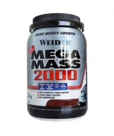 WEIDER MEGA MASS 2000 VAINILLA 1 5KG – foto del producto proteína suero leche
