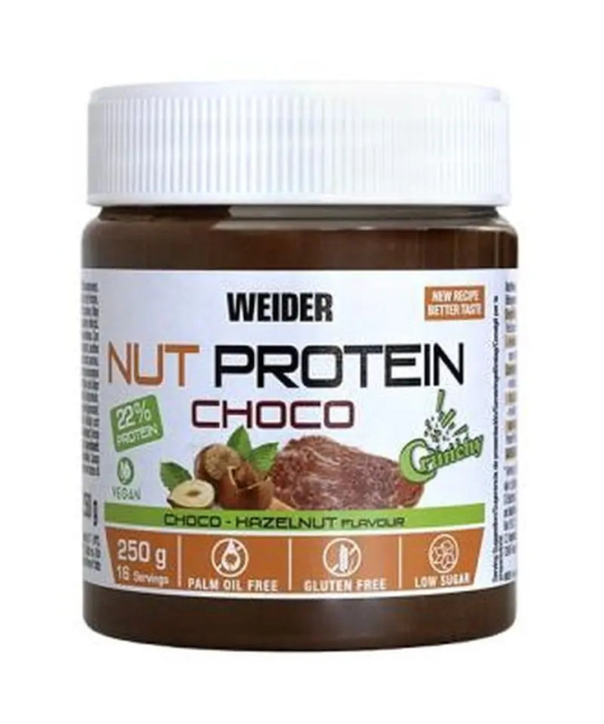 NUT PROTEIN CREMA DE CHOCOLATE CRUNCHY 250GR – foto del producto edulcorante colza nut