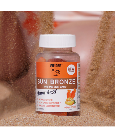 WEIDER SUN BRONZE 40GUMMIES – foto del producto zeaxantina aceite vegetal