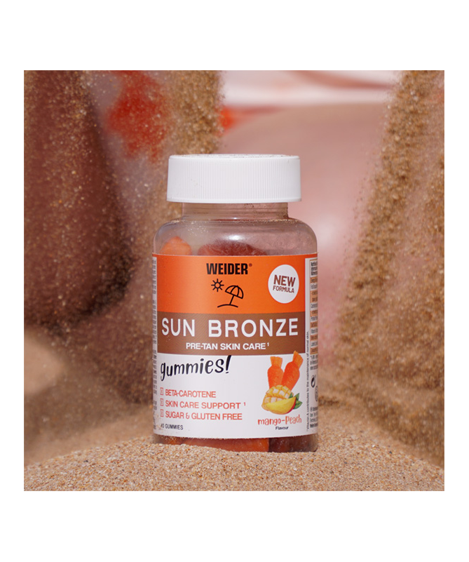 WEIDER SUN BRONZE 40GUMMIES – foto del producto zeaxantina aceite vegetal