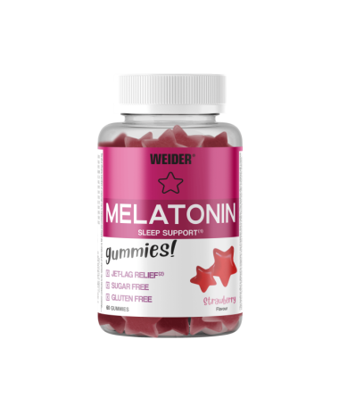 WEIDER GUMMY MELATONINA FRESA 60GUMMIES – foto del producto melatonina aceite cera