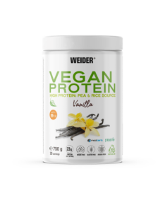WEIDER VEGAN PROTEIN VAINILLA 750GR – foto del producto gluten aislado proteína