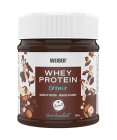 WEIDER WHEY PROTEIN CREME CHOCO HAZELNUT 250GR – foto del producto leche suero aceite