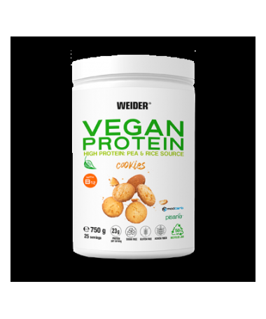 WEIDER VEGAN PROTEIN COOKIES 750GR – foto del producto proteína gluten weider