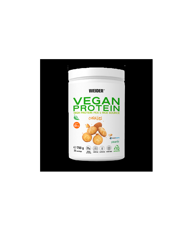 WEIDER VEGAN PROTEIN COOKIES 750GR – foto del producto proteína gluten weider