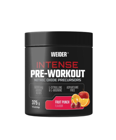 INTENSE PRE WORKOUT FRUIT PUNCH 375GR – foto del producto arginina citrulina malato