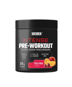 INTENSE PRE WORKOUT FRUIT PUNCH 375GR – foto del producto arginina citrulina malato