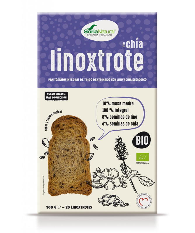 BISCOTE LINOXTROTE INTEGRAL CON LINO CHIA 300G BIO – foto del producto integral trigo lino