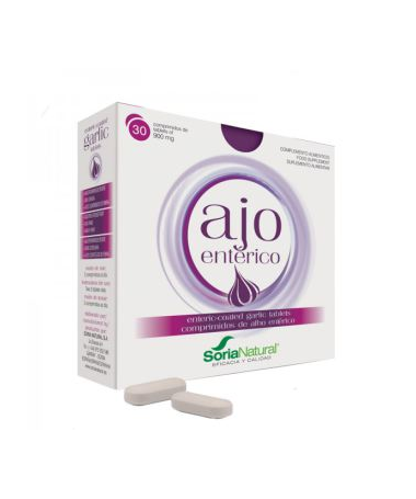 AJO ENTERICO 30COMP – foto del producto celulosa microcristalina ajo