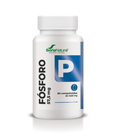 FOSFORO LIBERACION SOSTENIDA 1450MG 60COMP – foto del producto celulosa fósforo sales
