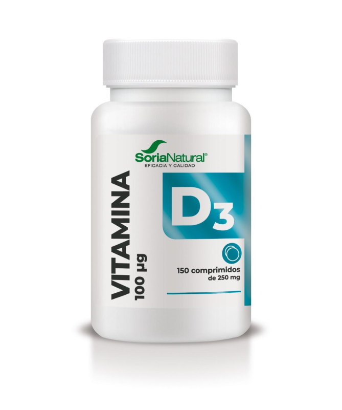 VITAMINA D3 LIBERACION SOSTENIDA 250MG 150CO VEGAN – foto del producto vitamina celulosa liberacion
