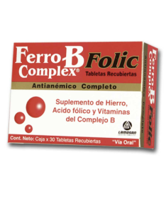 B COMPLEX 100MG 30 COMP – foto del producto vit ácido colina