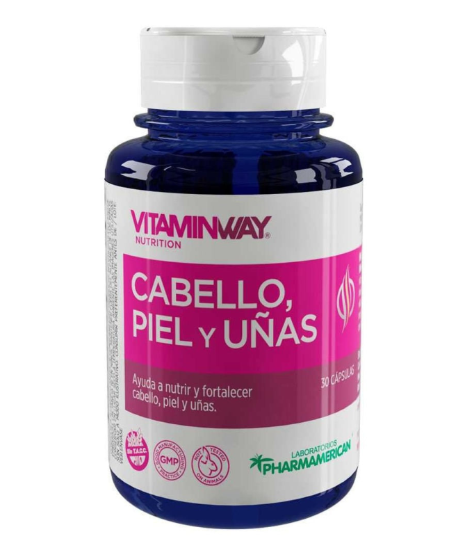 CABELLO PIEL Y UNAS 30 COMP – foto del producto vit ácido estabilizante
