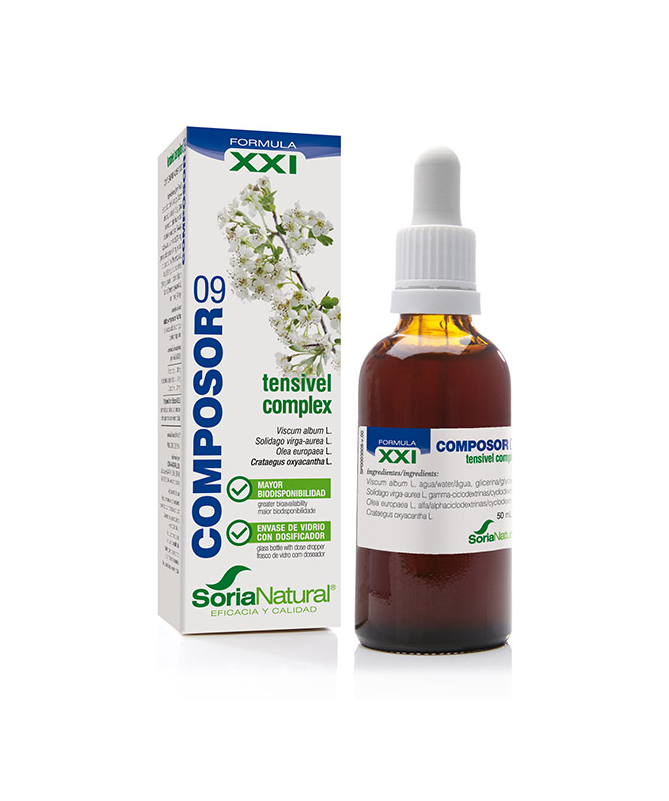 COMPOSOR 09 TENSIVEL COMPLEX XXI 50ML – foto del producto extracto liofilizado ciclodextrinas