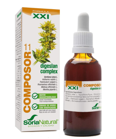 COMPOSOR 11 DIGESLAN COMPLEX XXI 50ML – foto del producto extracto fluido ciclodextrinas