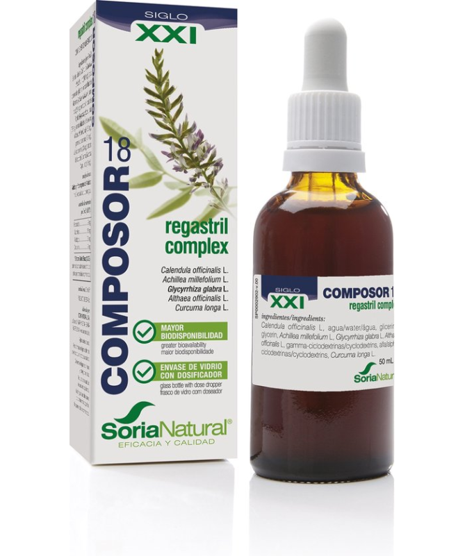 COMPOSOR 18 REGASTRIL COMPLEX XXI 50ML – foto del producto extracto liofilizado raíz