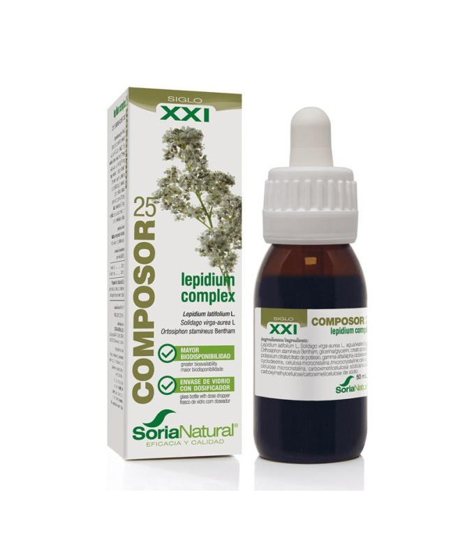 COMPOSOR 25 LEPIDIUM COMPLEX XXI 50ML – foto del producto extracto lepidium fluido