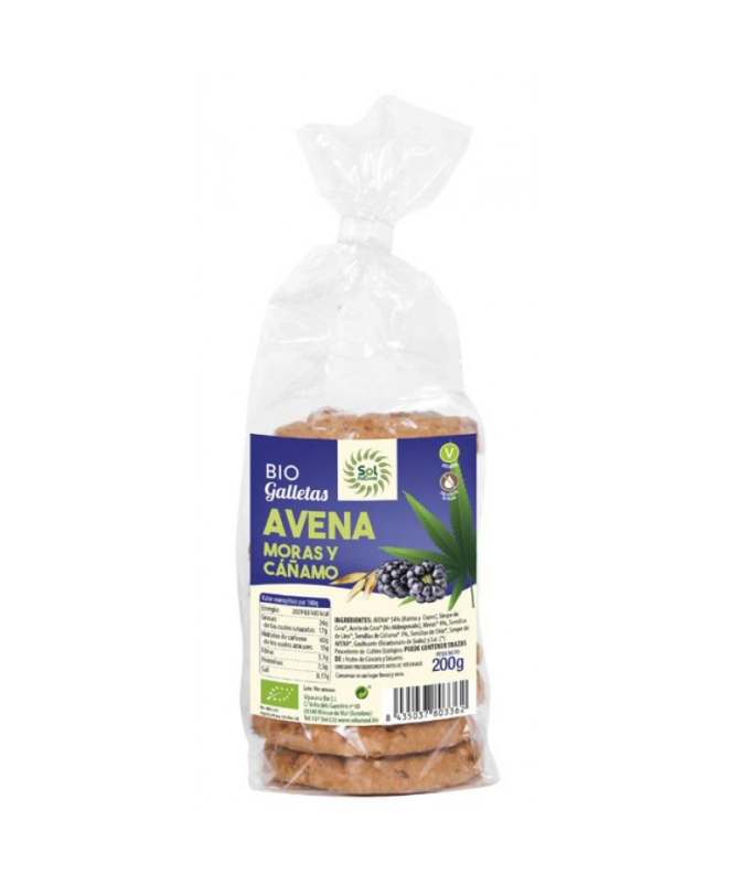 GALLETAS DE AVENA 200GR BIO SG VEGAN – foto del producto valor avena soja