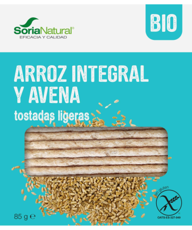 TOSTADAS DE ARROZ INTEGRAL Y AVENA 85 GR BIO SG – foto del producto arroz integral avena
