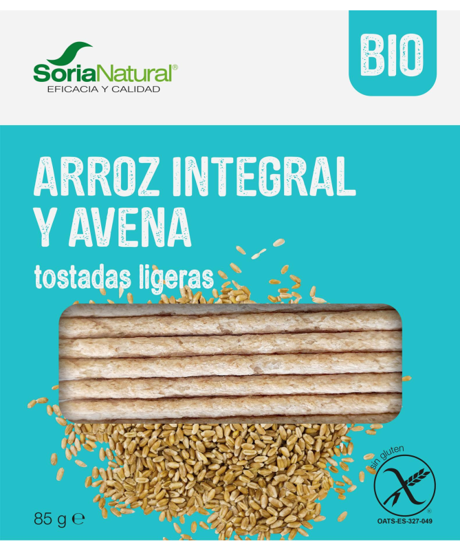 TOSTADAS DE ARROZ INTEGRAL Y AVENA 85 GR BIO SG – foto del producto arroz integral avena