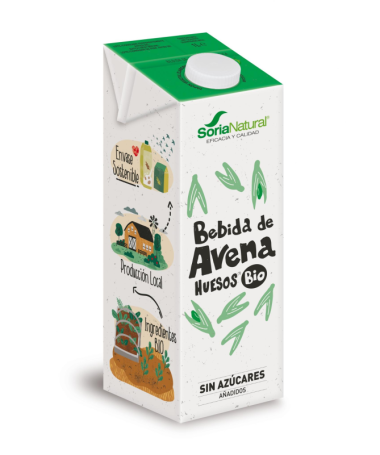 BEBIDA DE AVENA HUESOS SIN AZUCAR A ADIDO 1LT 6UDS BIO VEG – foto del producto valor avena sal