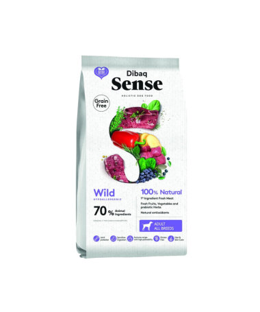 DIBAQ SENSE CIERVO JABALI PERRO ADULTO LATA 380GR – foto del producto ciervo frescas sulfato