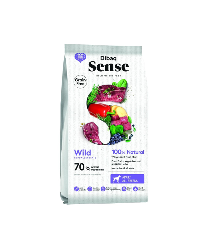 DIBAQ SENSE CIERVO JABALI PERRO ADULTO LATA 380GR – foto del producto ciervo frescas sulfato