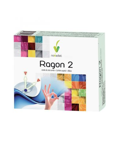NODAGAS RAGON 2 48CAP – foto del producto aceite carbón vegetal