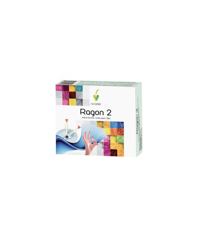 NODAGAS RAGON 2 48CAP – foto del producto aceite carbón vegetal