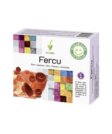 FERCU 60CAP – foto del producto vitamina ácido espinacas